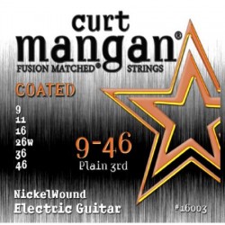 Curt Mangan  9-46 COATED Guitar Nickel Wound SET