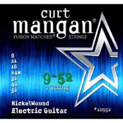 Curt Mangan Nickel Wound 9-52 7-String Electric Guitar Strings