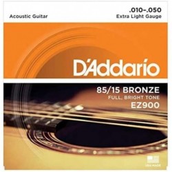 D'Addario EZ900 Juego de cuerdas para guitarra acústica de bronce, 010 - 047
