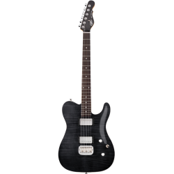 GUITARRA ELECTRICA TIPO TELE G&L TRIBUTE ASAT DELUXE TRANS BLACK RW  CARVED TOP