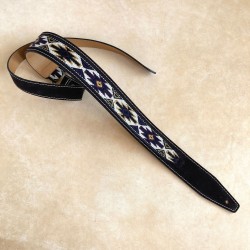 BLUE BELL STRAPS  1968 Navajo Thinline Dark Coffee Suede guitar strap