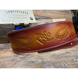 BLUE BELL STRAPS  ARTISAN ZOZO 73 Two Tone Aniline Colors Custom Shop for Al’s Music Factory