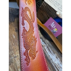 BLUE BELL STRAPS  ARTISAN ZOZO 73 Two Tone Aniline Colors Custom Shop for Al’s Music Factory