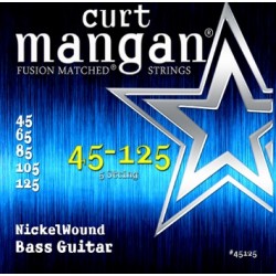 Curt Mangan 45-125 Nickel Wound 5-String Bass