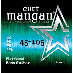 Curt Mangan 45-105 FlatWound Bass Light
