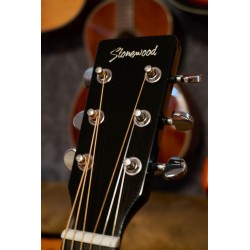 Stonewood Guitars DN TSB w/ Fishman Preamp GT 2 Tobacco Sunb BUNDLE ( Metronomo+ Capo)