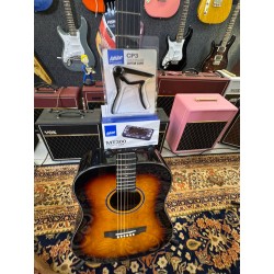 Stonewood Guitars DN TSB w/ Fishman Preamp GT 2 Tobacco Sunb BUNDLE ( Metronomo+ Capo)