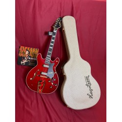 Hagstrom '67 Viking II WCT Wild Cherry Trans (Elvis Comeback Special 68) Original Case H65 HAG Pack Exclusivo Al´s Music Factory