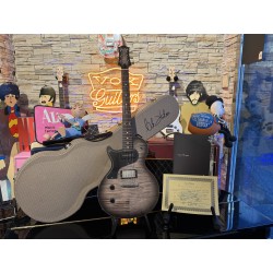 Nik Huber LEFT HANDED ZURDA GAUCHER  KRAUSTER II “ Custom Shop” KORINA & Super Flame Top 2016 Charcoal Black