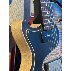 Nik Huber LEFT HANDED ZURDA GAUCHER  KRAUSTER II “ Custom Shop” KORINA & Super Flame Top 2016 Charcoal Black