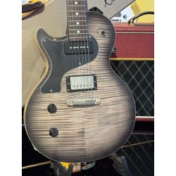 Nik Huber LEFT HANDED ZURDA GAUCHER  KRAUSTER II “ Custom Shop” KORINA & Super Flame Top 2016 Charcoal Black