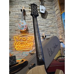 Nik Huber LEFT HANDED ZURDA GAUCHER  KRAUSTER II “ Custom Shop” KORINA & Super Flame Top 2016 Charcoal Black