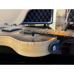 Nik Huber LEFT HANDED ZURDA GAUCHER  KRAUSTER II “ Custom Shop” KORINA & Super Flame Top 2016 Charcoal Black