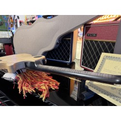 Nik Huber LEFT HANDED ZURDA GAUCHER  KRAUSTER II “ Custom Shop” KORINA & Super Flame Top 2016 Charcoal Black