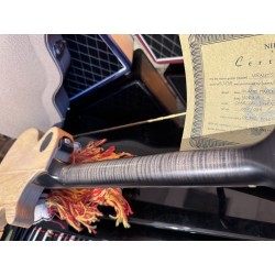 Nik Huber LEFT HANDED ZURDA GAUCHER  KRAUSTER II “ Custom Shop” KORINA & Super Flame Top 2016 Charcoal Black