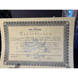 Nik Huber LEFT HANDED ZURDA GAUCHER  KRAUSTER II “ Custom Shop” KORINA & Super Flame Top 2016 Charcoal Black