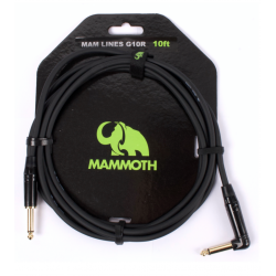 Mammoth G10 Cable Guitarra Jack Recto/angle 3m