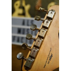 VINTAGE GUITARS LEFT HANDED V6 HSS ICON - DISTRESSED LAGUNA