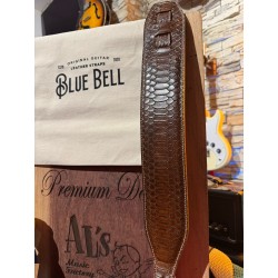 BLUE BELL STRAPS ARTISAN SNAKE MID BROWN BRUSH Al’s Music Exclusive ( Only 4 Units Worldwide) ONLY ONE AVIABLE