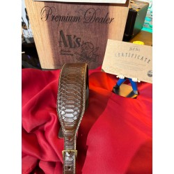 BLUE BELL STRAPS ARTISAN SNAKE MID BROWN BRUSH Al’s Music Exclusive ( Only 4 Units Worldwide) ONLY ONE AVIABLE