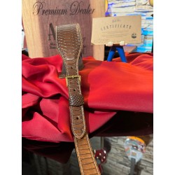 BLUE BELL STRAPS ARTISAN SNAKE MID BROWN BRUSH Al’s Music Exclusive ( Only 4 Units Worldwide) ONLY ONE AVIABLE