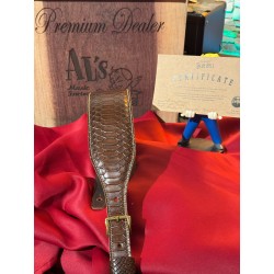 BLUE BELL STRAPS ARTISAN SNAKE MID BROWN BRUSH Al’s Music Exclusive ( Only 4 Units Worldwide) ONLY ONE AVIABLE