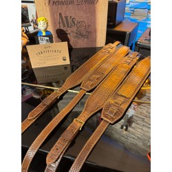 BLUE BELL STRAPS ARTISAN SNAKE MID BROWN BRUSH Al’s Music Exclusive ( Only 4 Units Worldwide) ONLY ONE AVIABLE