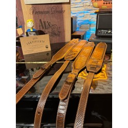BLUE BELL STRAPS ARTISAN SNAKE MID BROWN BRUSH Al’s Music Exclusive ( Only 4 Units Worldwide) ONLY ONE AVIABLE