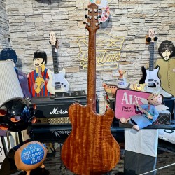 Nik Huber DOLPHIN CUSTOM LEFTY Super Flame Top Curly Mahogany BRAZILIAN ROSEWOOD ( 2010)