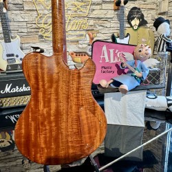 Nik Huber DOLPHIN CUSTOM LEFTY Super Flame Top Curly Mahogany BRAZILIAN ROSEWOOD ( 2010)