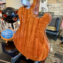 Nik Huber DOLPHIN CUSTOM LEFTY Super Flame Top Curly Mahogany BRAZILIAN ROSEWOOD ( 2010)