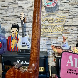 Nik Huber DOLPHIN CUSTOM LEFTY Super Flame Top Curly Mahogany BRAZILIAN ROSEWOOD ( 2010)