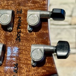 Nik Huber DOLPHIN CUSTOM LEFTY Super Flame Top Curly Mahogany BRAZILIAN ROSEWOOD ( 2010)