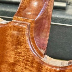 Nik Huber DOLPHIN CUSTOM LEFTY Super Flame Top Curly Mahogany BRAZILIAN ROSEWOOD ( 2010)