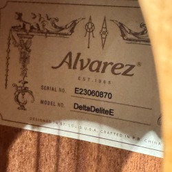 ALVAREZ GUITARS DELTA DELITE ARTIST BLUES ELECTRIFICADA SHADOWBURST