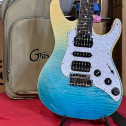 Mooer Guitars GTRS SL810 BLUE BURST 2025 Curly Maple Top
