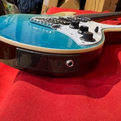 Mooer Guitars GTRS SL810 BLUE BURST 2025 Curly Maple Top