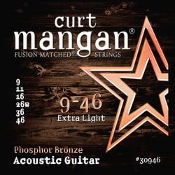 CURT MANGAN 9-46 Guitar Phosphor Bronze 12 String Light Set
