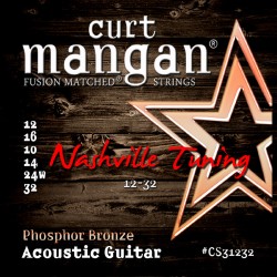 CURT MANGAN 12-32 PhosPhor Bronze Nashville Tuning