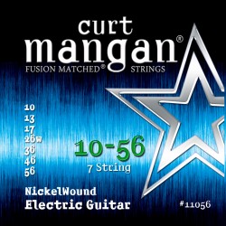 CURT MANGAN 10-56 Nickel Wound (7-String) Set