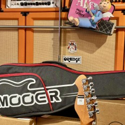 MOOER GUITARS MSC 10 PRO BLACK White Pearl Pickguard   HSS W/ Bag (Stock REAL NO Virtual)