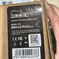 MOOER GUITARS MSC 10 PRO BLACK White Pearl Pickguard   HSS W/ Bag (Stock REAL NO Virtual)