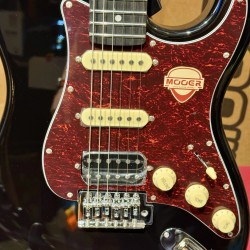 MOOER GUITARS MSC 10 PRO BLACK Tortoise  Pickguard HSS W/ Bag HSS  (Stock REAL NO Virtual)