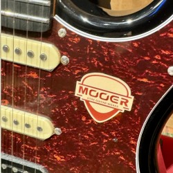 MOOER GUITARS MSC 10 PRO BLACK Tortoise  Pickguard HSS W/ Bag HSS  (Stock REAL NO Virtual)