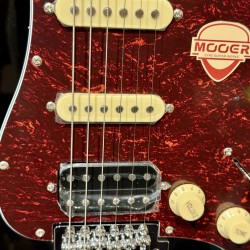 MOOER GUITARS MSC 10 PRO BLACK Tortoise  Pickguard HSS W/ Bag HSS  (Stock REAL NO Virtual)