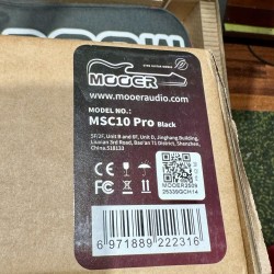 MOOER GUITARS MSC 10 PRO BLACK Tortoise  Pickguard HSS W/ Bag HSS  (Stock REAL NO Virtual)