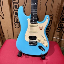 MOOER GUITARS MSC 10 PRO DAPHNE BLUE HSS W/ Bag (Stock REAL NO Virtual)