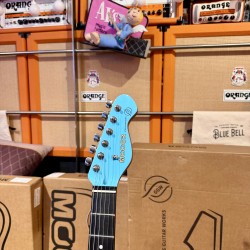 MOOER GUITARS MSC 10 PRO DAPHNE BLUE HSS W/ Bag (Stock REAL NO Virtual)
