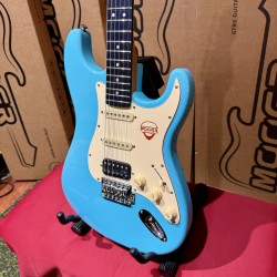 MOOER GUITARS MSC 10 PRO DAPHNE BLUE HSS W/ Bag (Stock REAL NO Virtual)