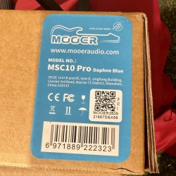 MOOER GUITARS MSC 10 PRO DAPHNE BLUE HSS W/ Bag (Stock REAL NO Virtual)